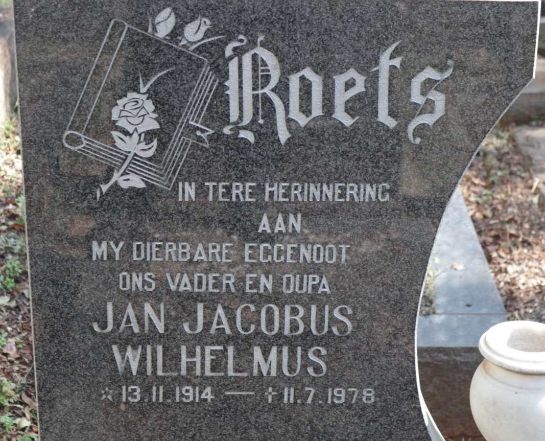 ROETS Jan Jacobus Wilhelmus 1914-1978