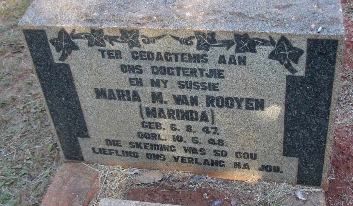 ROOYEN Maria M., van 1947-1948