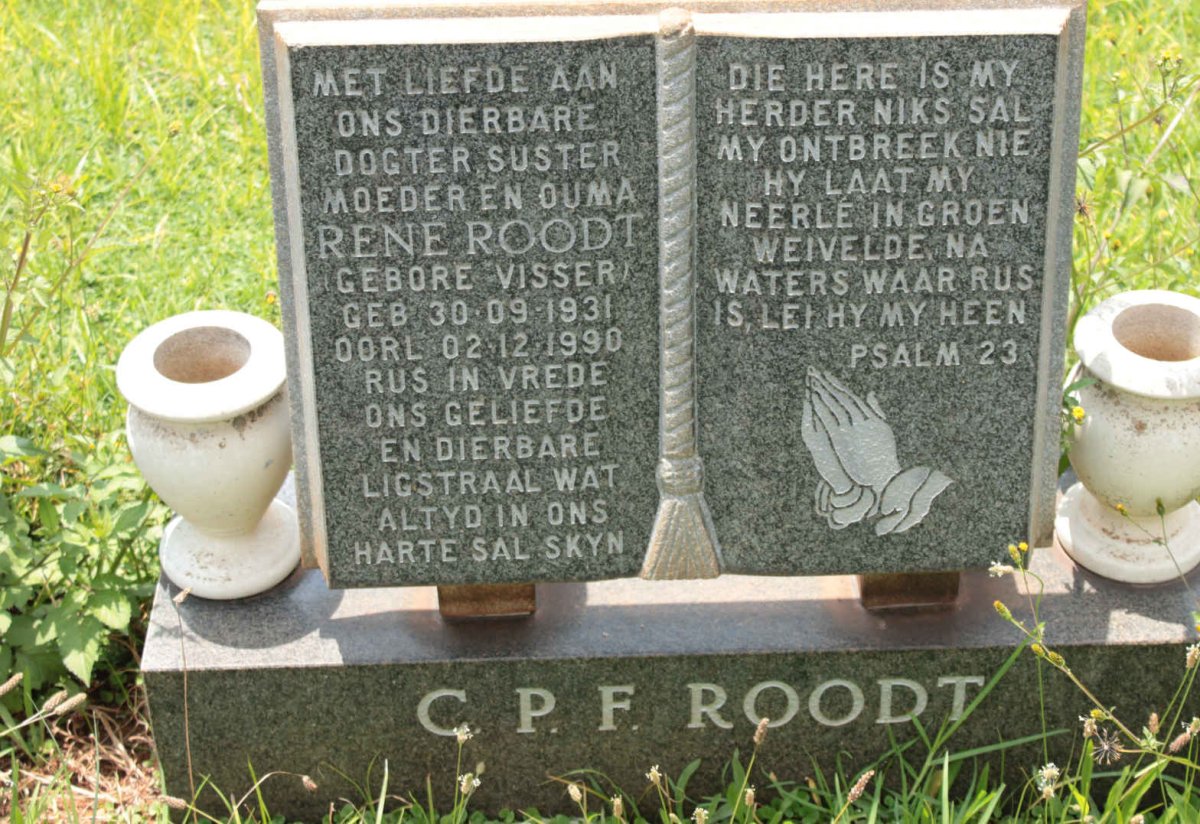 ROODT C.P.F. nee VISSER 1931-1990
