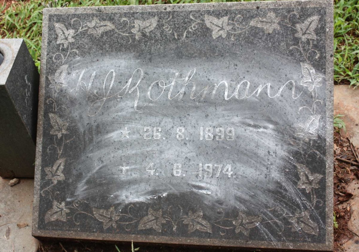 ROTHMANN H.J. 1899-1974