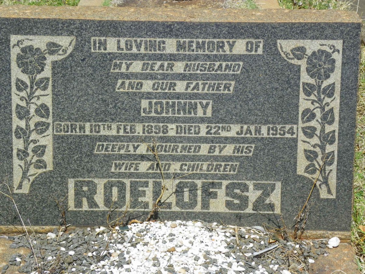 ROELOFSZ Johnny 1898-1954