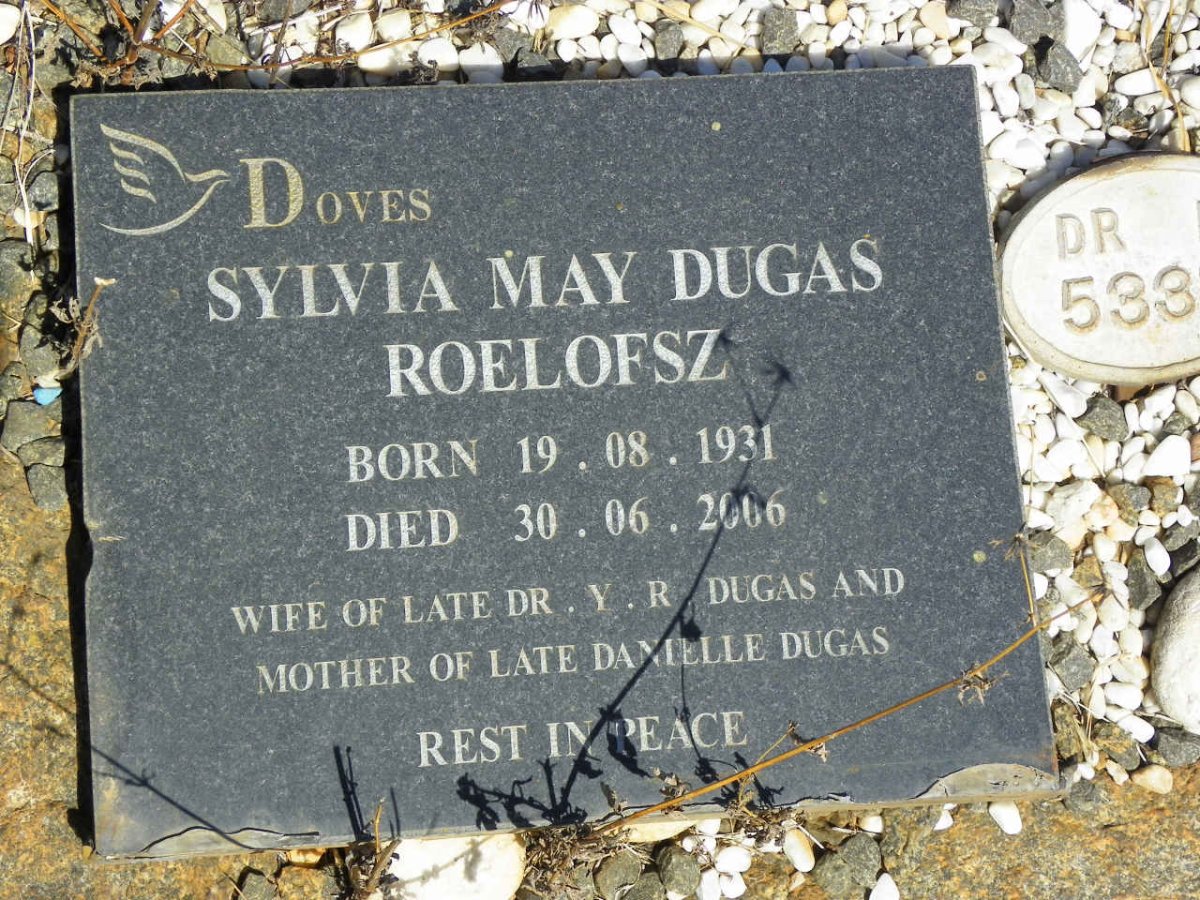 DUGAS Sylvia May nee ROELOFSZ 1931-2006