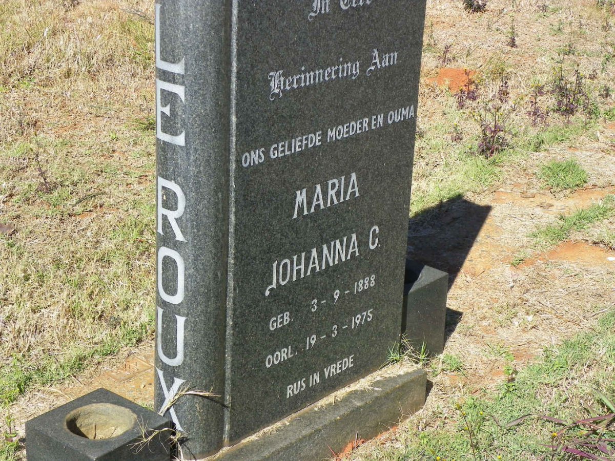 ROUX Maria Johanna C., le 1888-1975