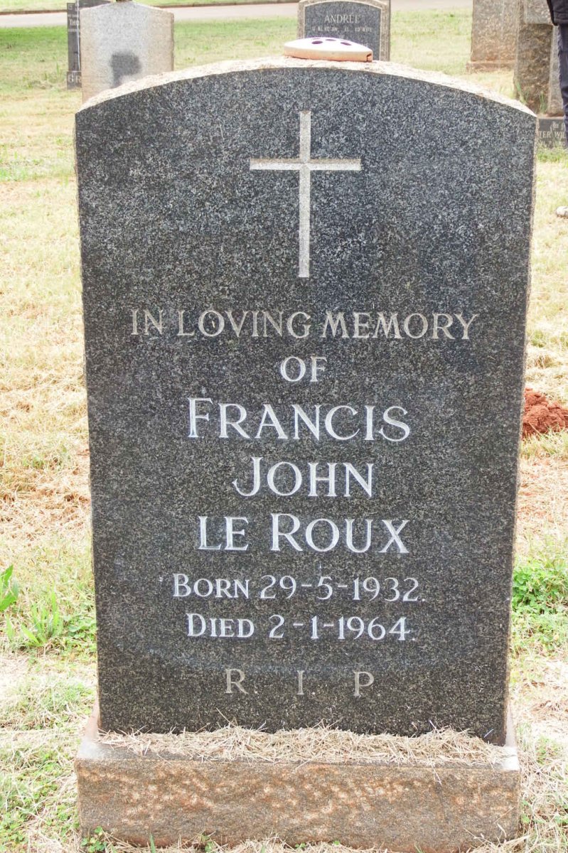 ROUX Francis John, le 1932-1964