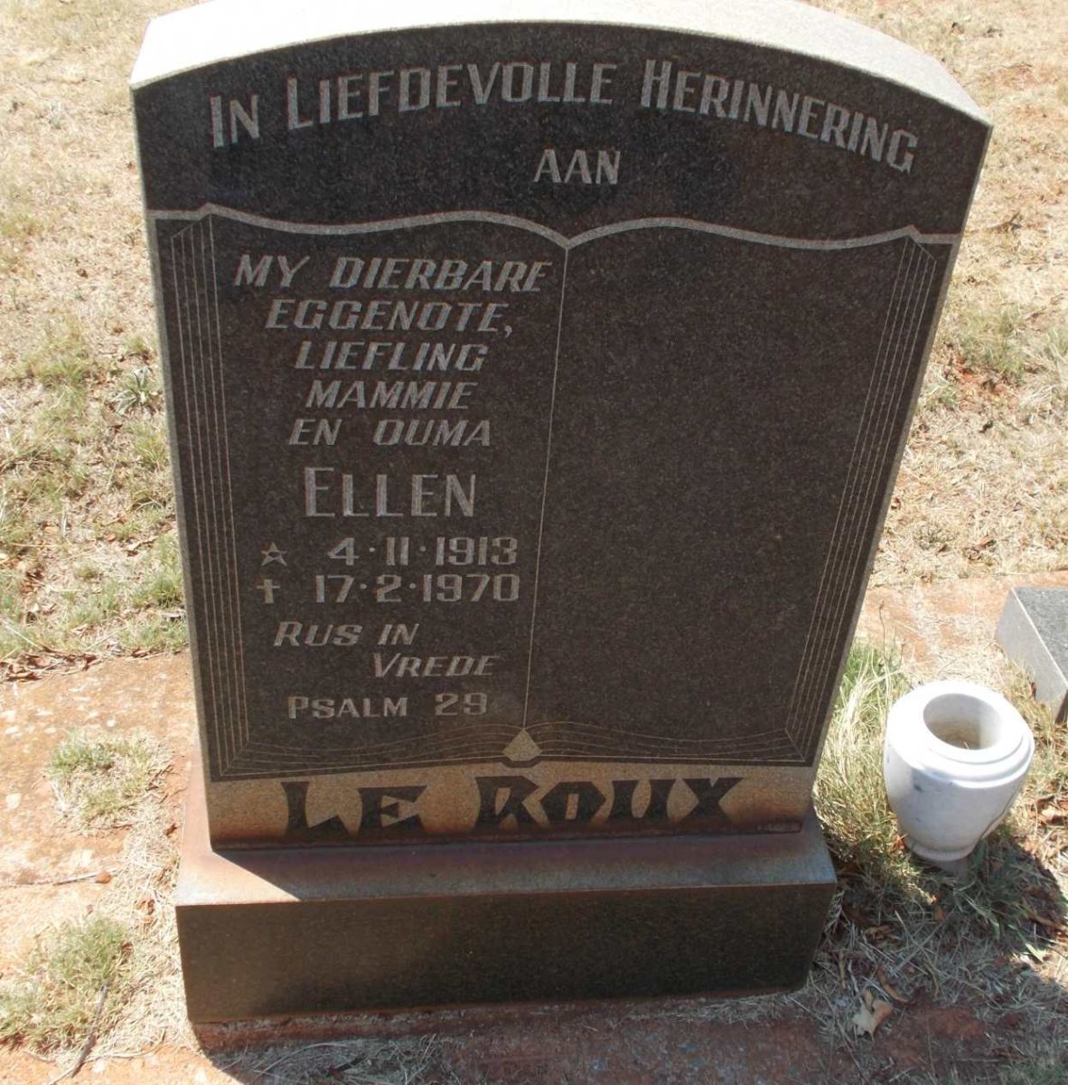 ROUX Ellen, le 1913-1970