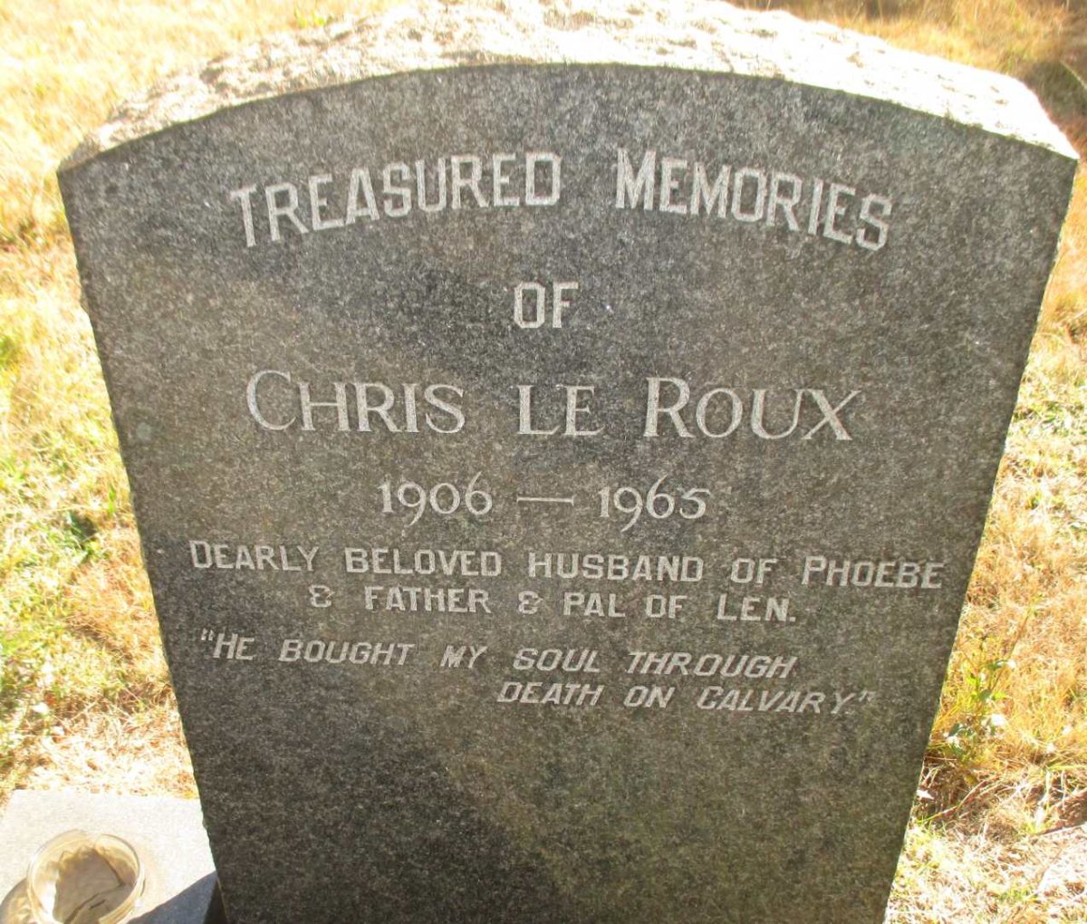 ROUX Chris, le 1906-1965