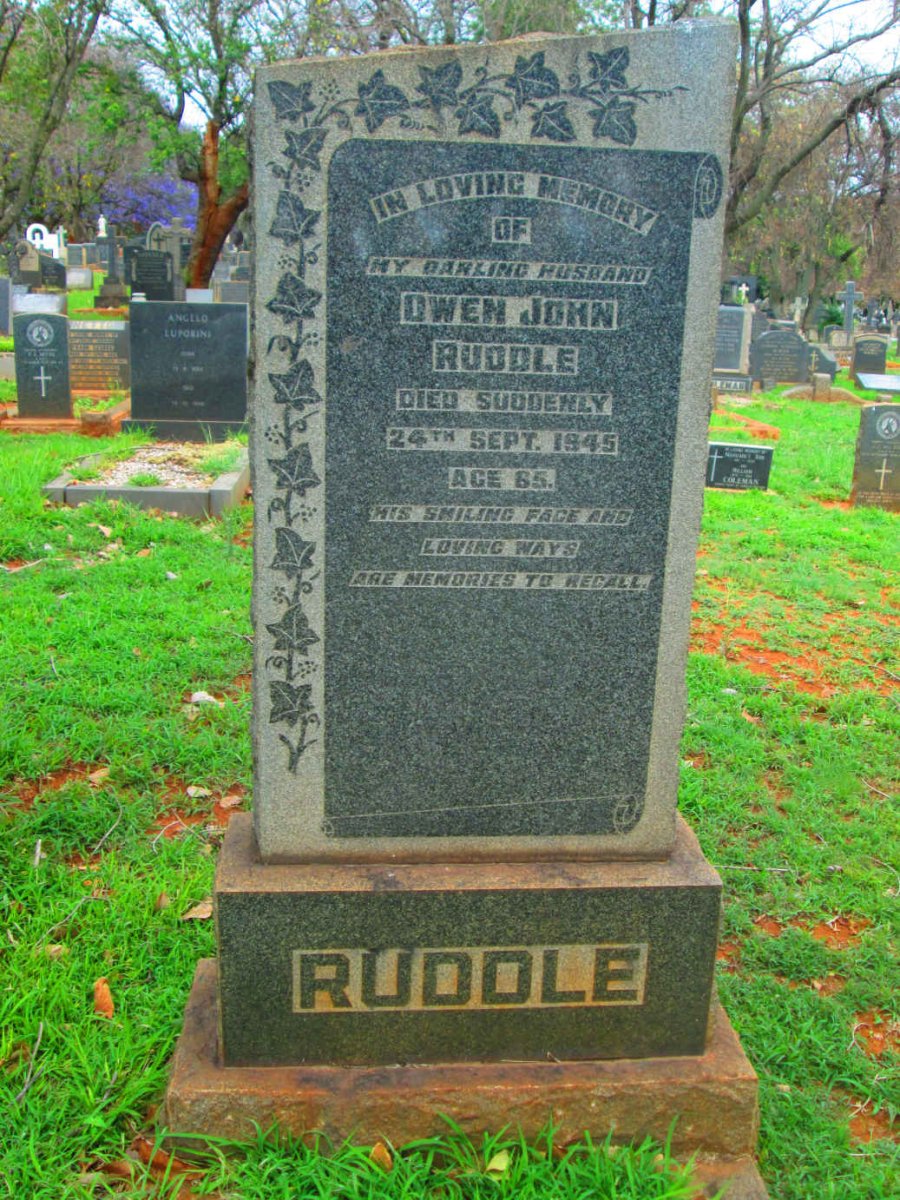 RUDDLE Owen John -1945