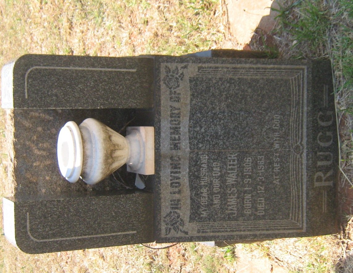 RUGG James Walter 1906-1963