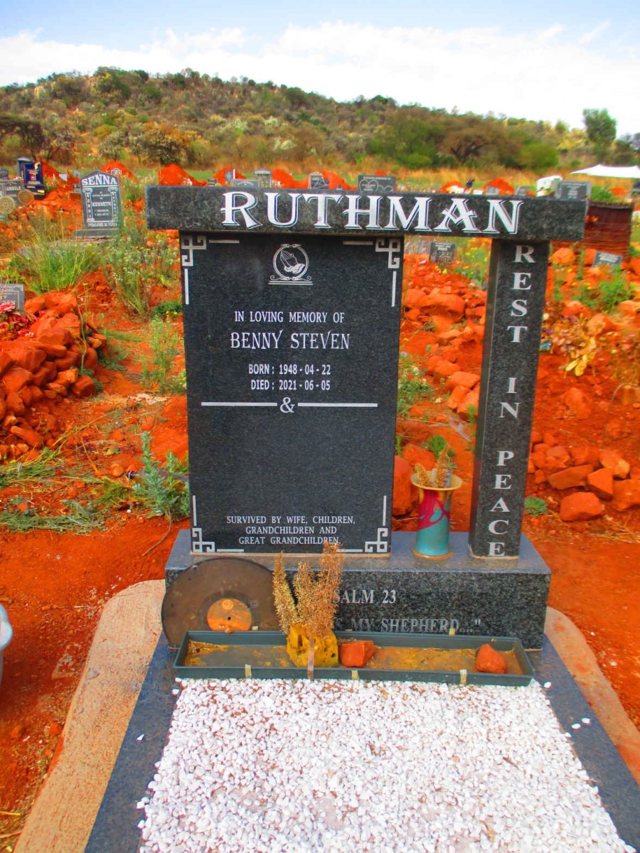 RUTHMAN Benny Steven 1948-2021
