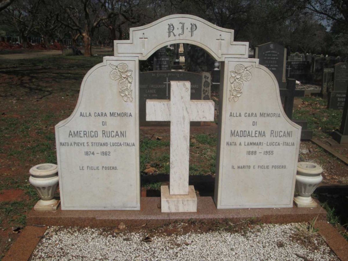 RUCANI Americo 1874-1962 &amp; Maddalena 1888-1955