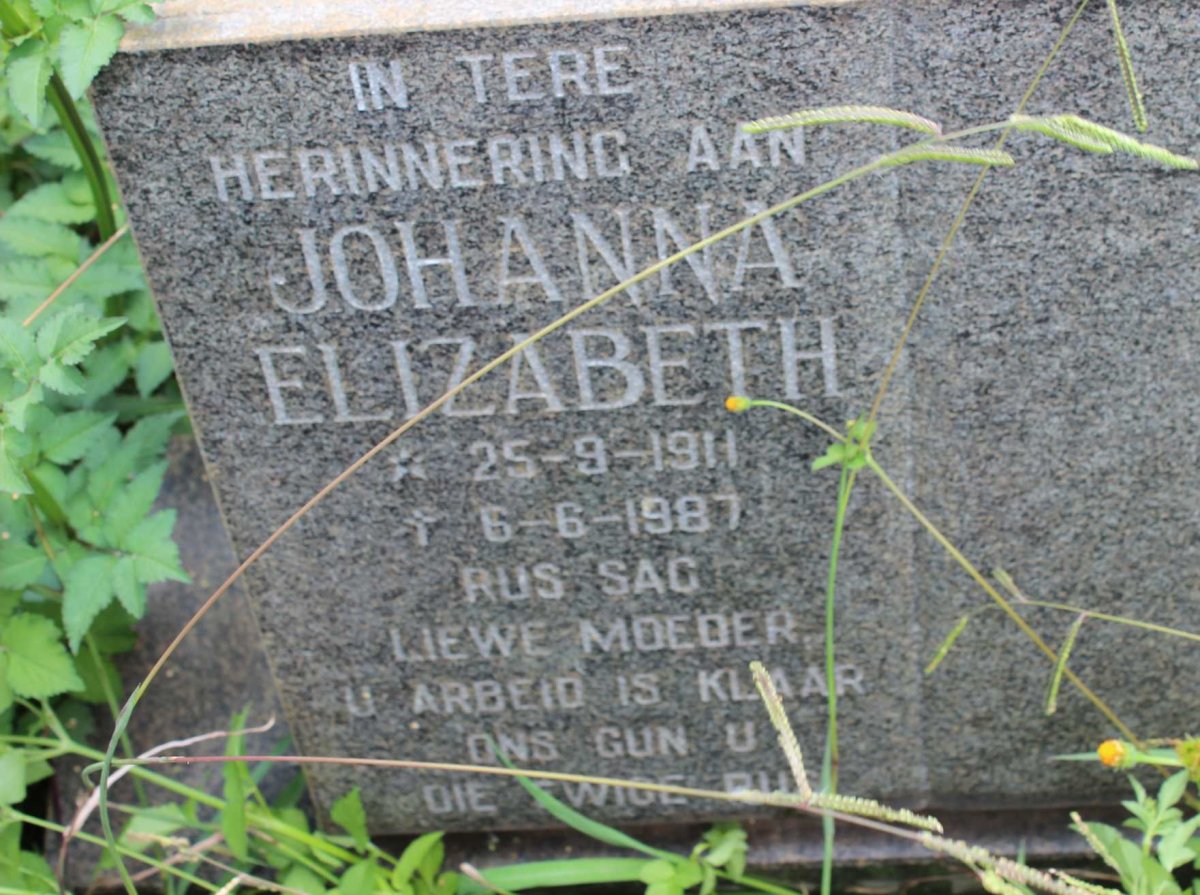 RYNHOUD Johanna Elizabeth 1911-1987