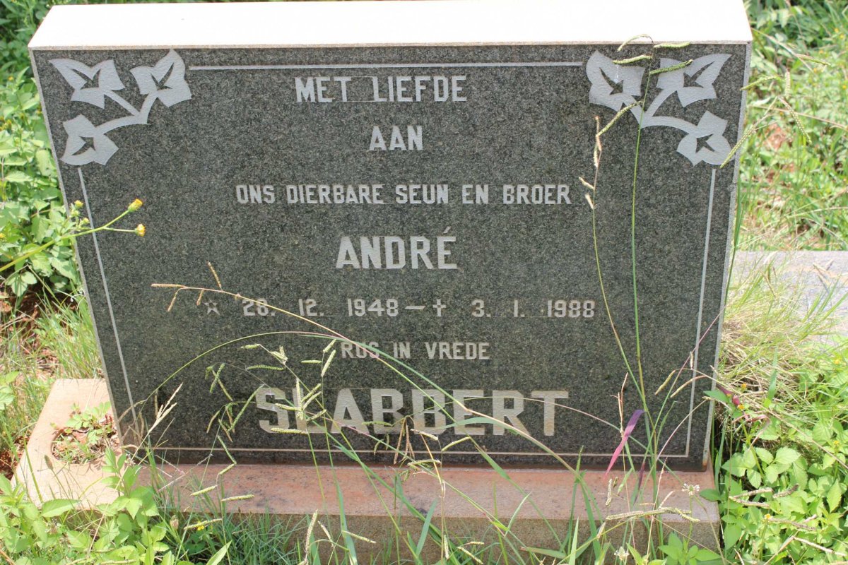 SLABBERT André 1948-1988