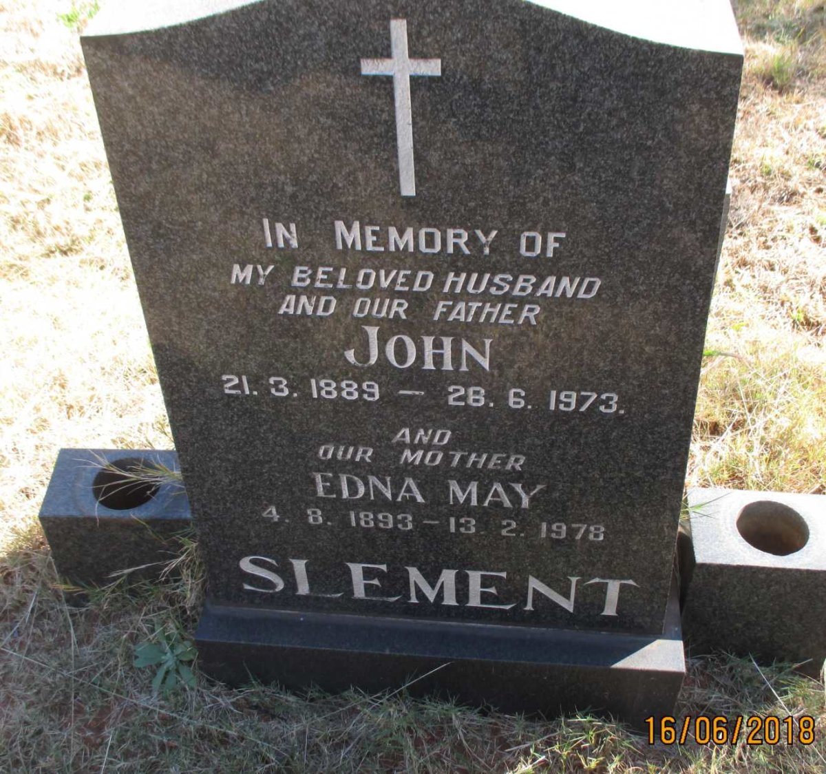 SLEMENT John 1889-1973 &amp; Edna May 1893-1978