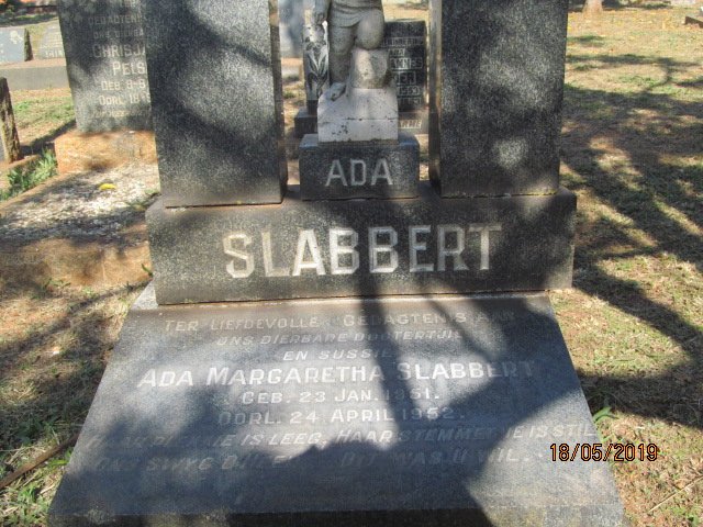 SLABBERT Ada Margaretha 1951-1952