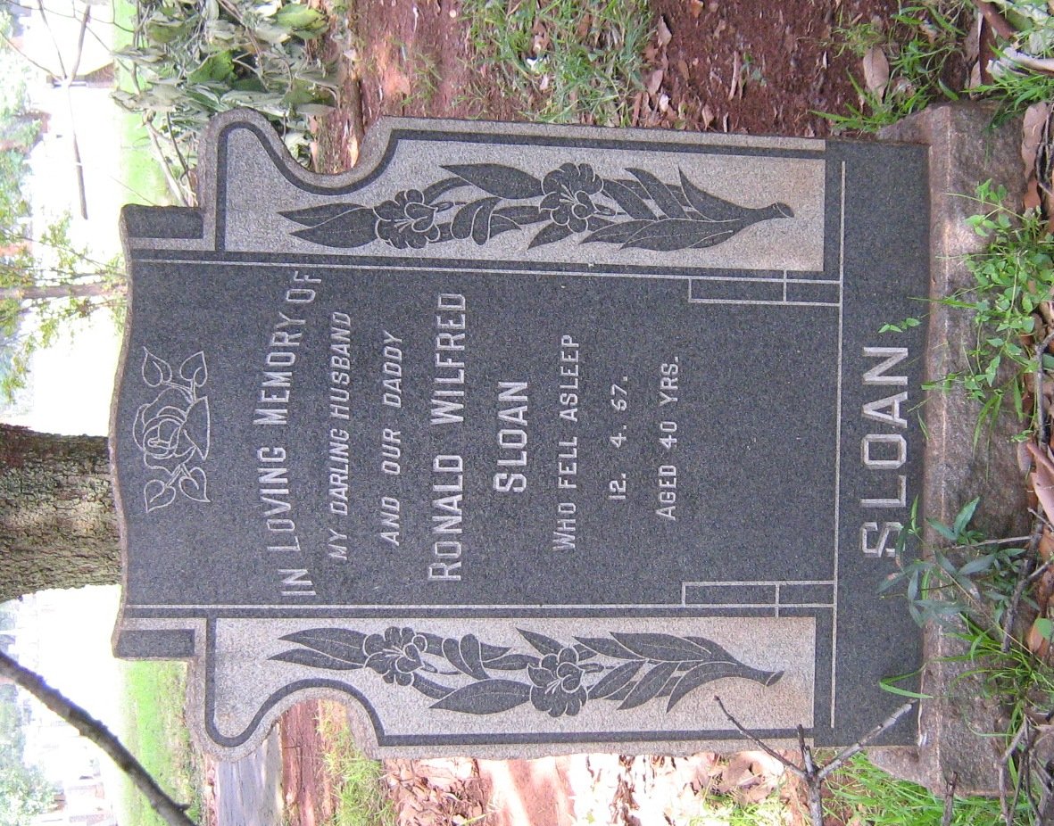 SLOAN Ronald Wilfred -1967