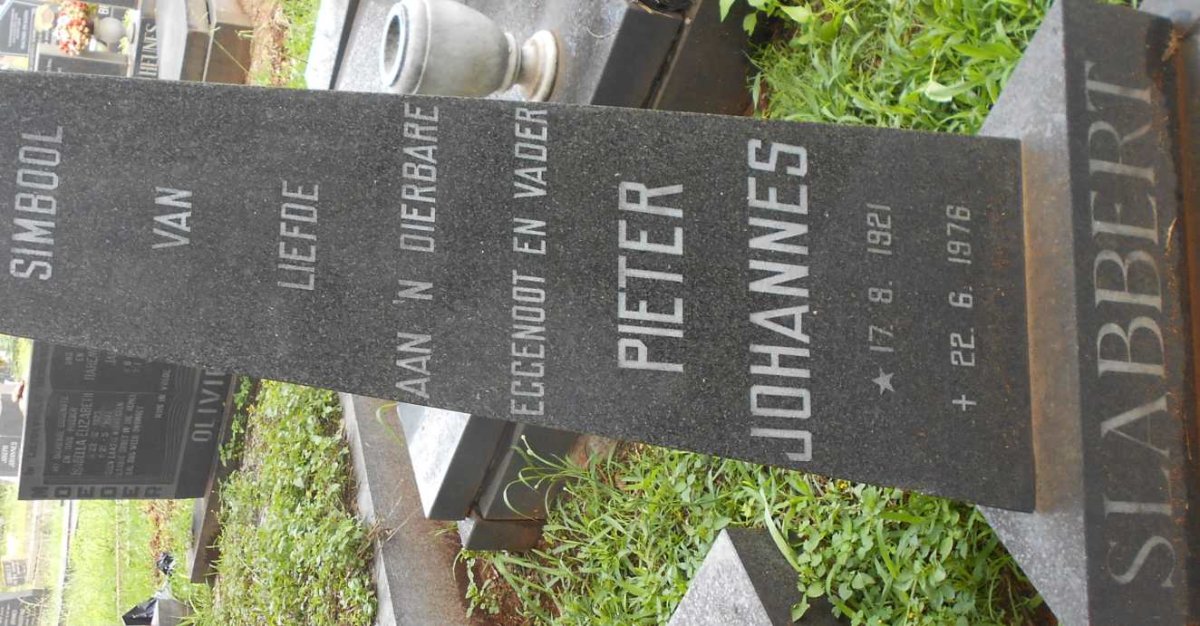 SLABBERT Pieter Johannes 1921-1976