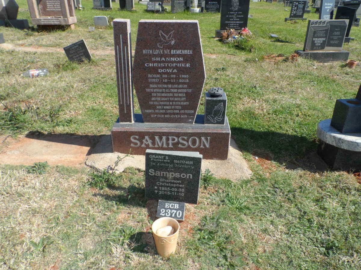 SAMPSON Shannon Christopher 1985-2015