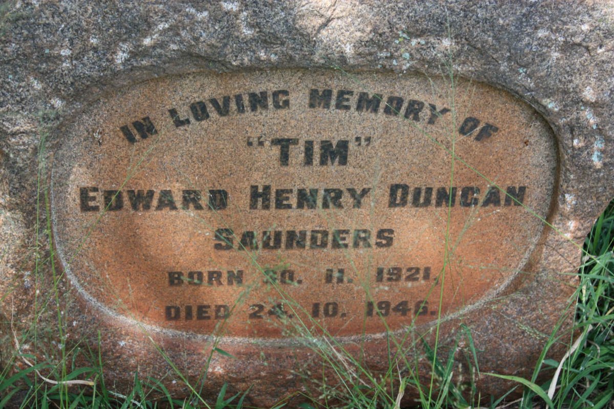 SAUNDERS Edward Henry Duncan 1921-1946