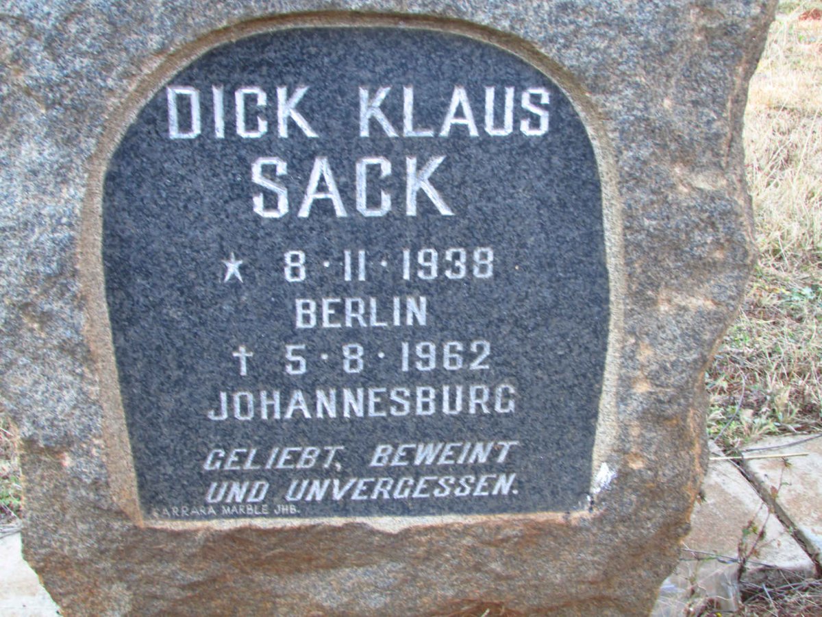 SACK Dick Claus 1938-1962