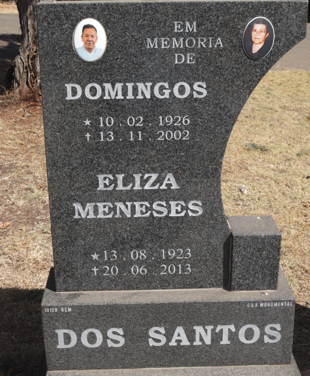 SANTOS Domingos, dos 1926-2002 &amp; Eliza Meneses 1923-2013