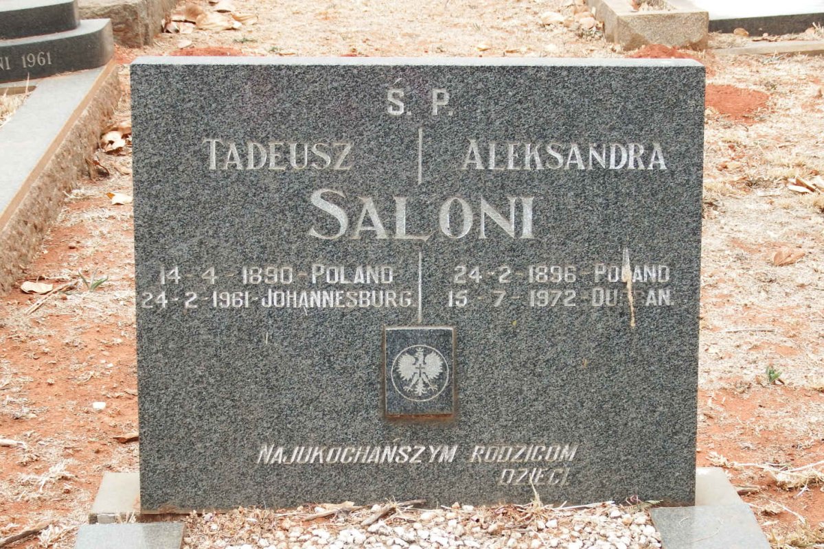 SALONI Tadeusz 1890-1961 &amp; Aleksandra 1896-1972