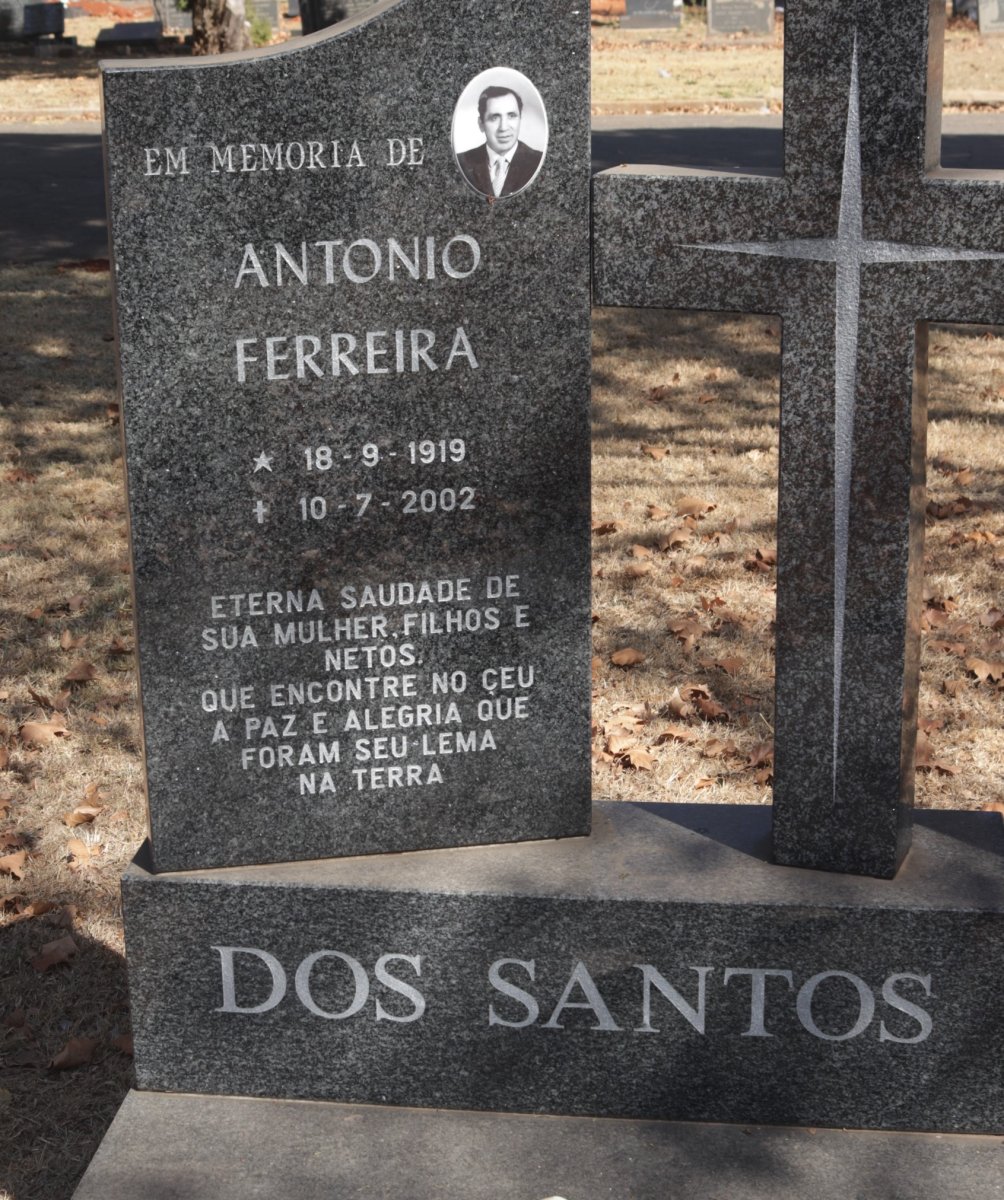 SANTOS Antonio Ferreira, dos 1919-2002