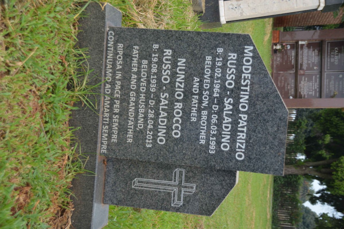 SALADINO Nunzio Rocco, RUSSO 1939-2013 :: RUSSO-SALADINO Modestino Patrizio 1964-1993