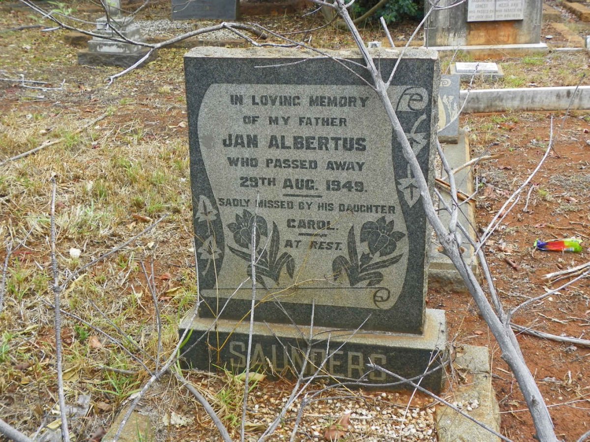 SAUNDERS Jan Albertus -1949