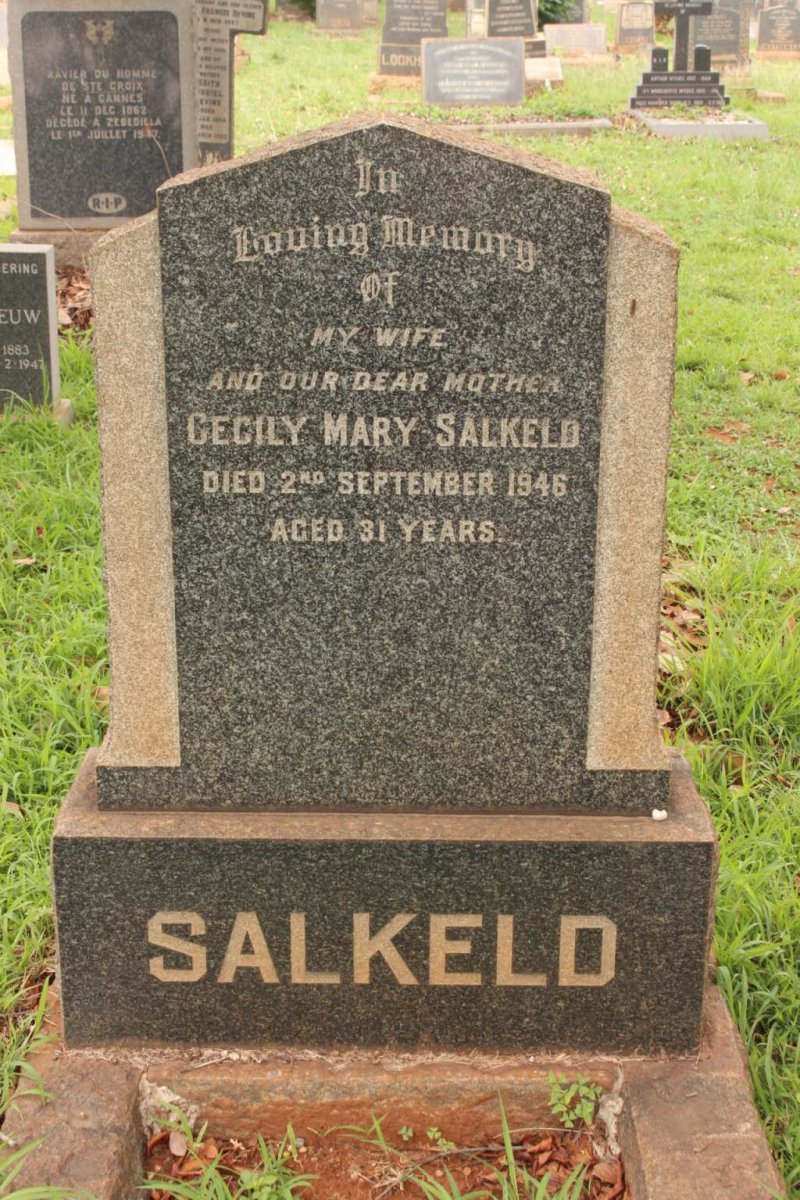 SALKELD Cecily Mary -1946