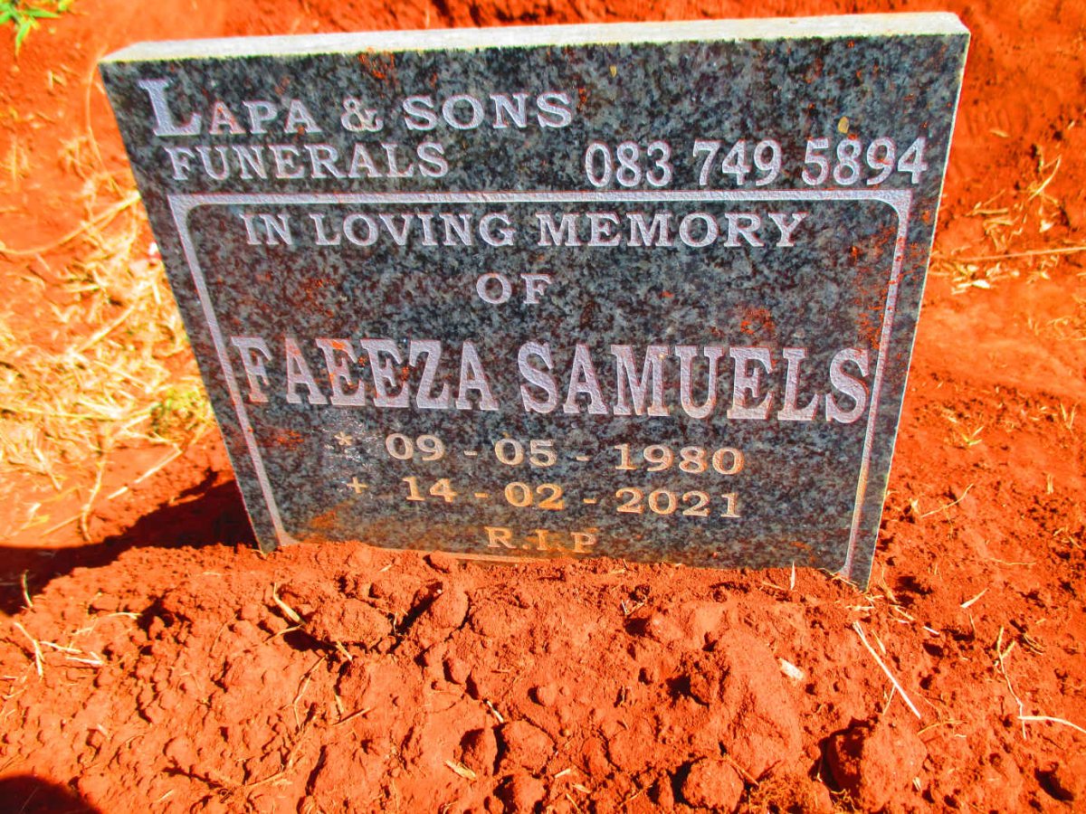 SAMUELS Faeeza 1980-2021