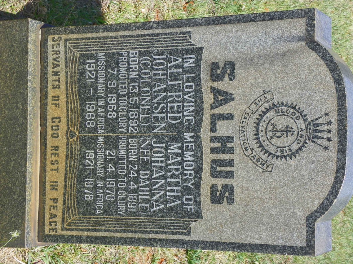 SALHUS Alfred Johansen 1892-1968 &amp; Martha Johanna DAHLE 1891-1978