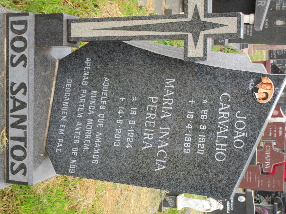 SANTOS Joao Carvalho, dos 1920-1989 &amp; Maria Inacia Pereira 1924-2013