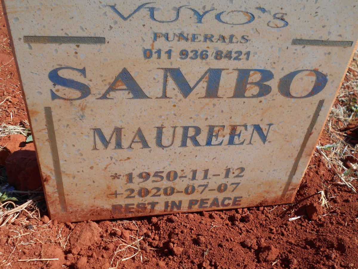 SAMBO Maureen 1950-2020