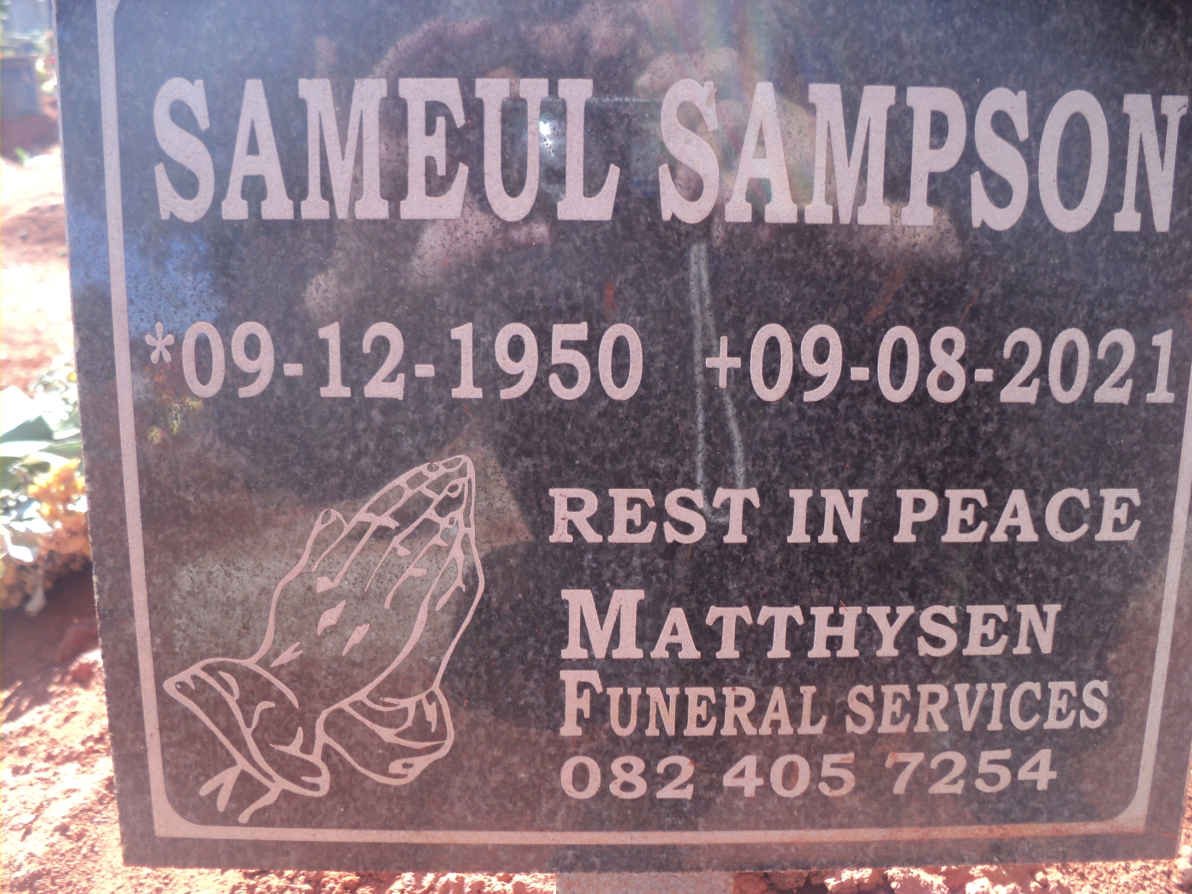 SAMPSON Samuel 1950-2021