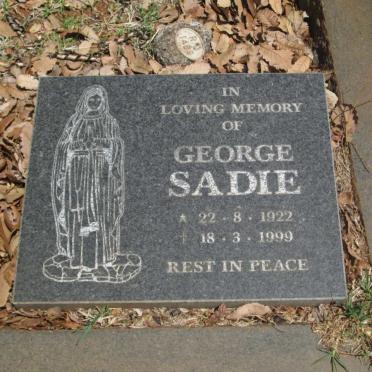 SADIE Joseph John 1889-1952 &amp; Mantura 1894-1969 :: SADIE George 1922-1999