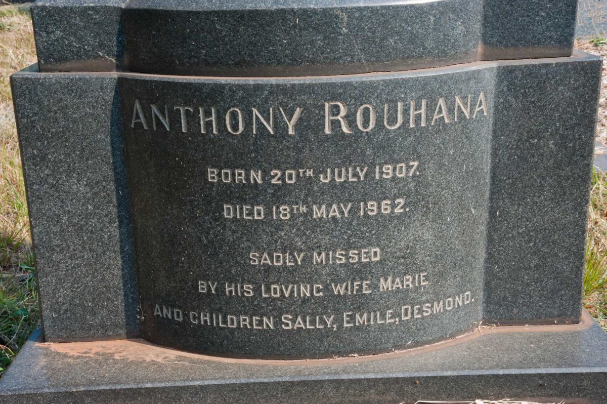 SAKER Anthony Rouhana 1907-1962