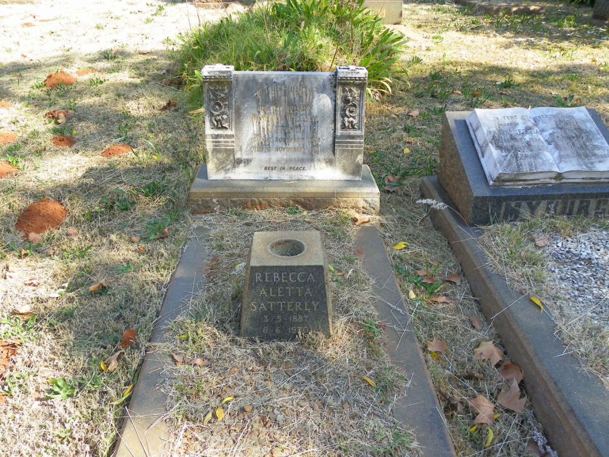 SATTERLY  Rebecca Aletta 1887-1970 :: SATTERLY Robert William 1909-1946