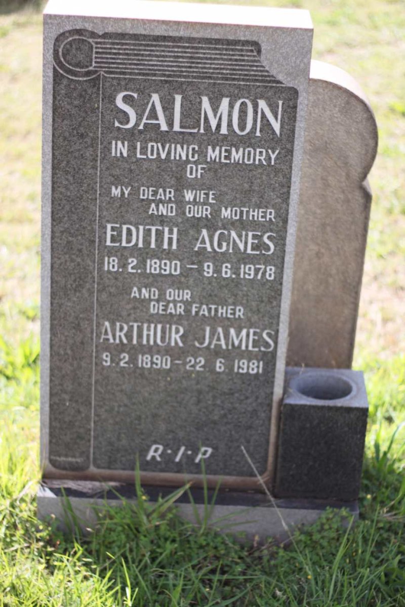 SALMON Arthur James 1890-1981 &amp; Edith Agnes 1890-1978