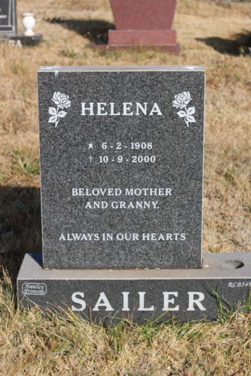SAILER Helena 1908-2000