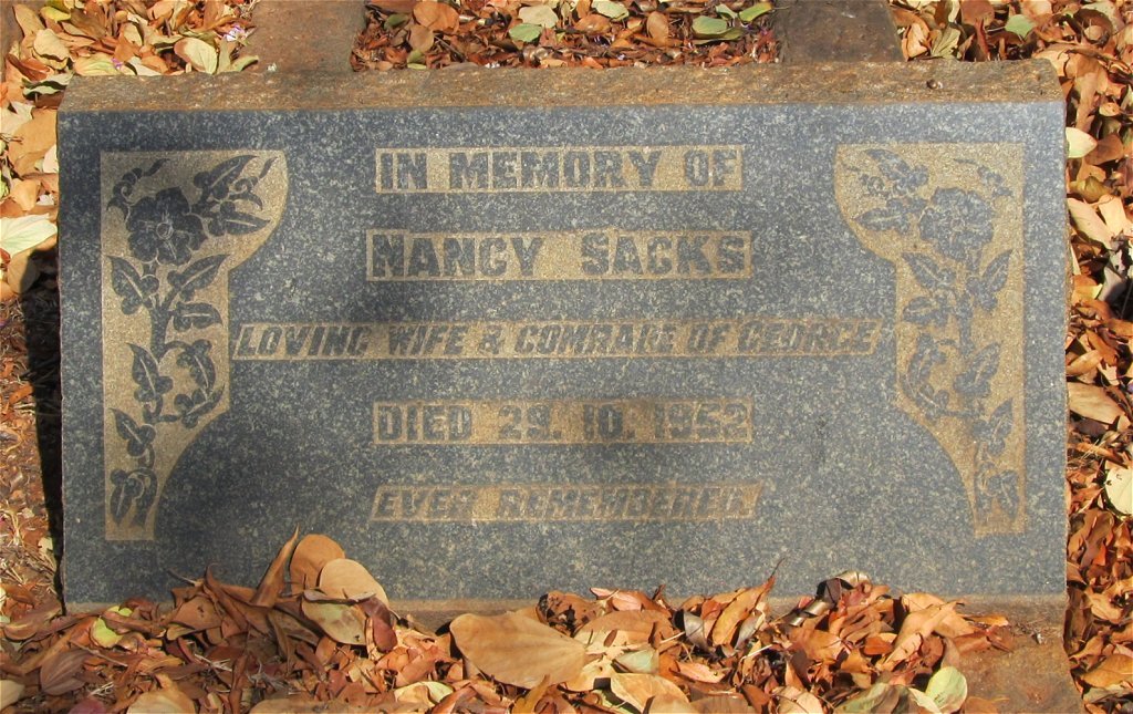 SACKS Nancy -1952
