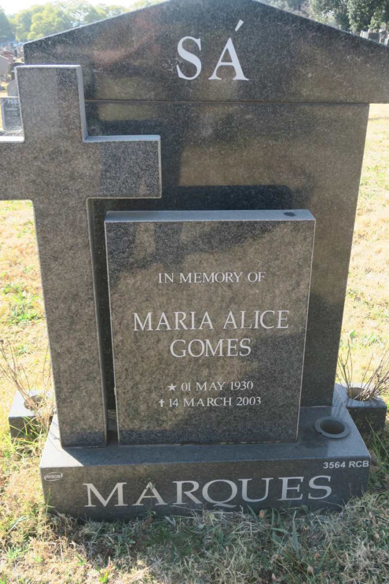 SA Maria Alice Gomes, MARQUES 1930-2003