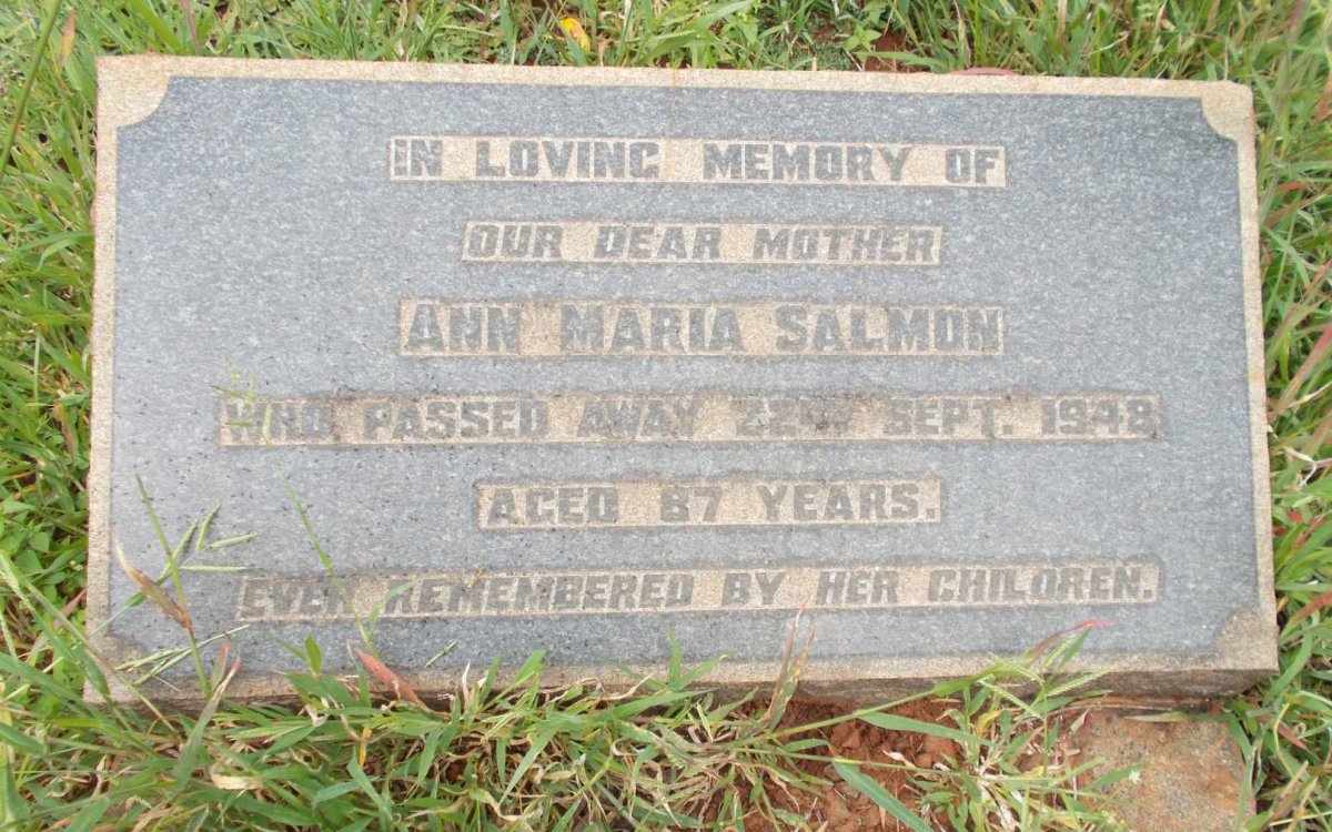 SALMON Ann Maria -1948