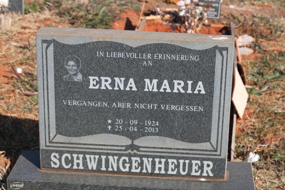SCHWINGENHEUER Erna Maria 1924-2013