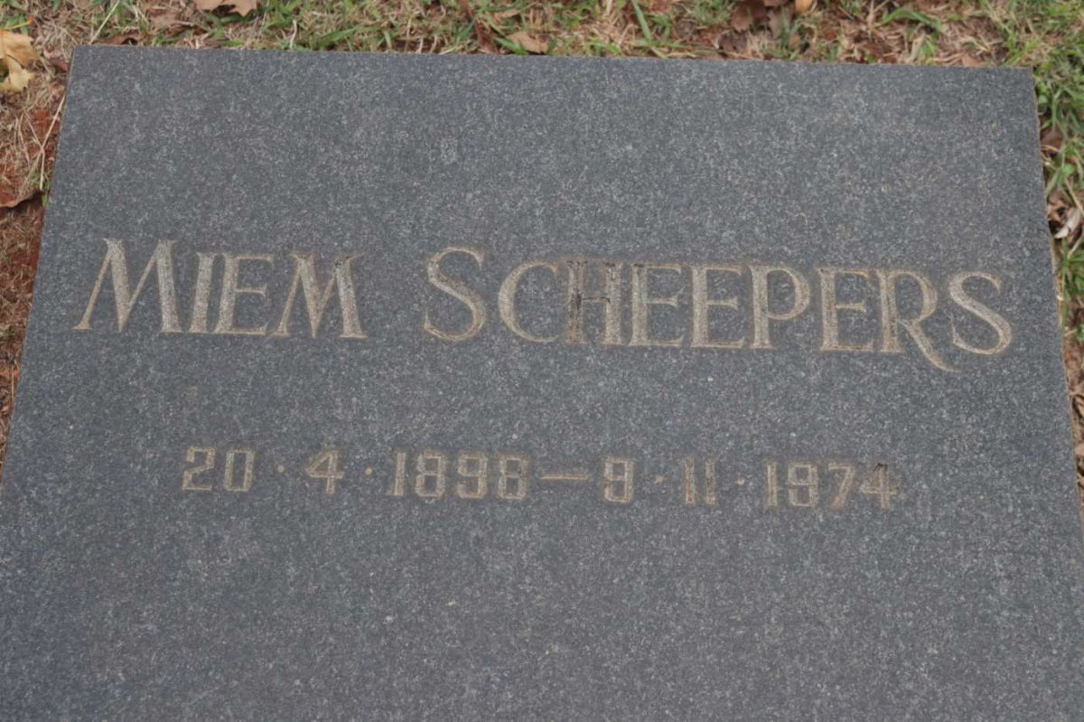 SCHEEPERS Miem 1898-1974