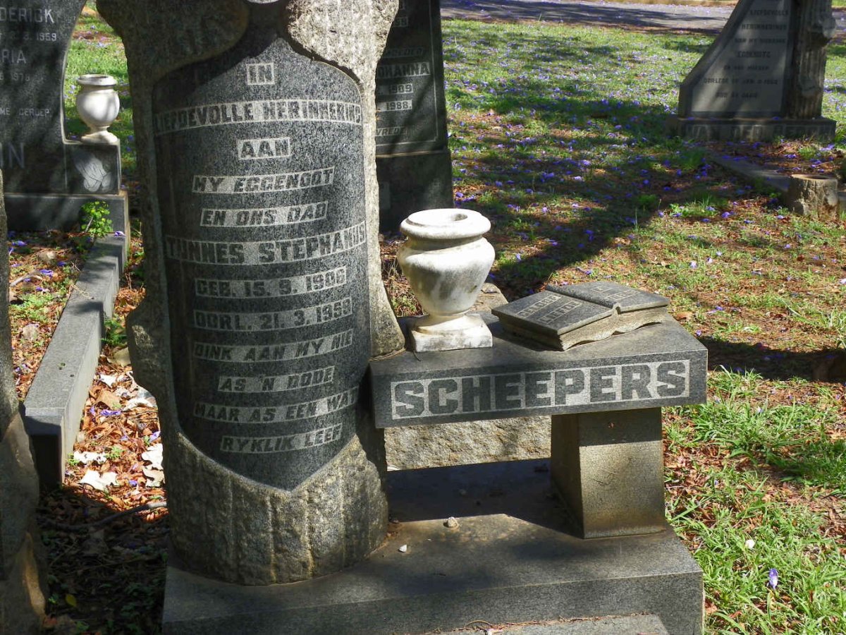 SCHEEPERS Tunnes Stephanus 1906-1959