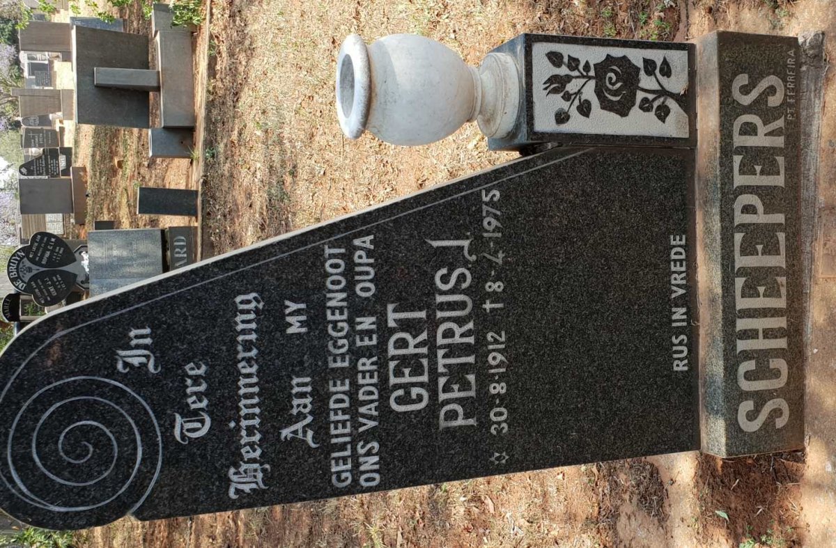 SCHEEPERS Gert Petrus J. 1912-1975