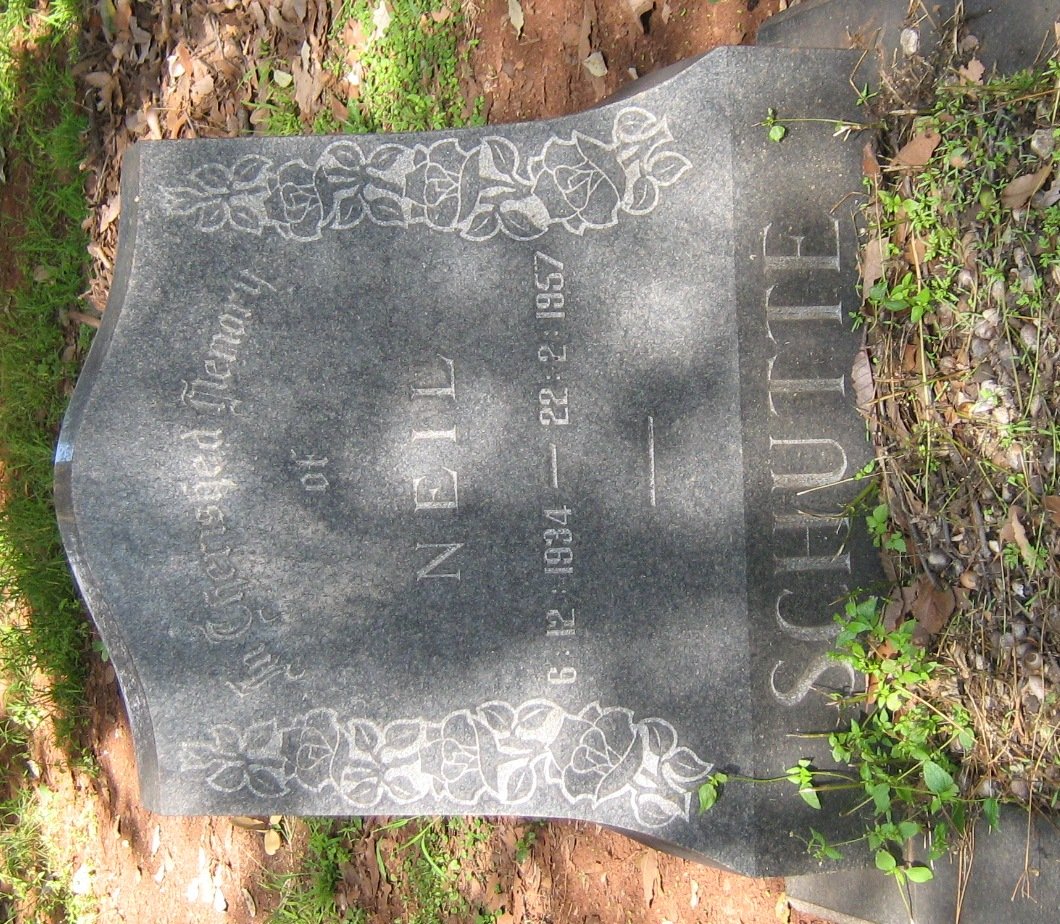 SCHUTTE Neil 1934-1957