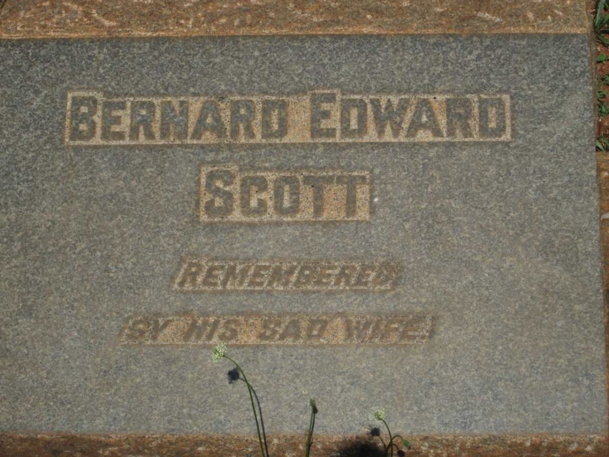 SCOTT Bernard Edward 1871-1955