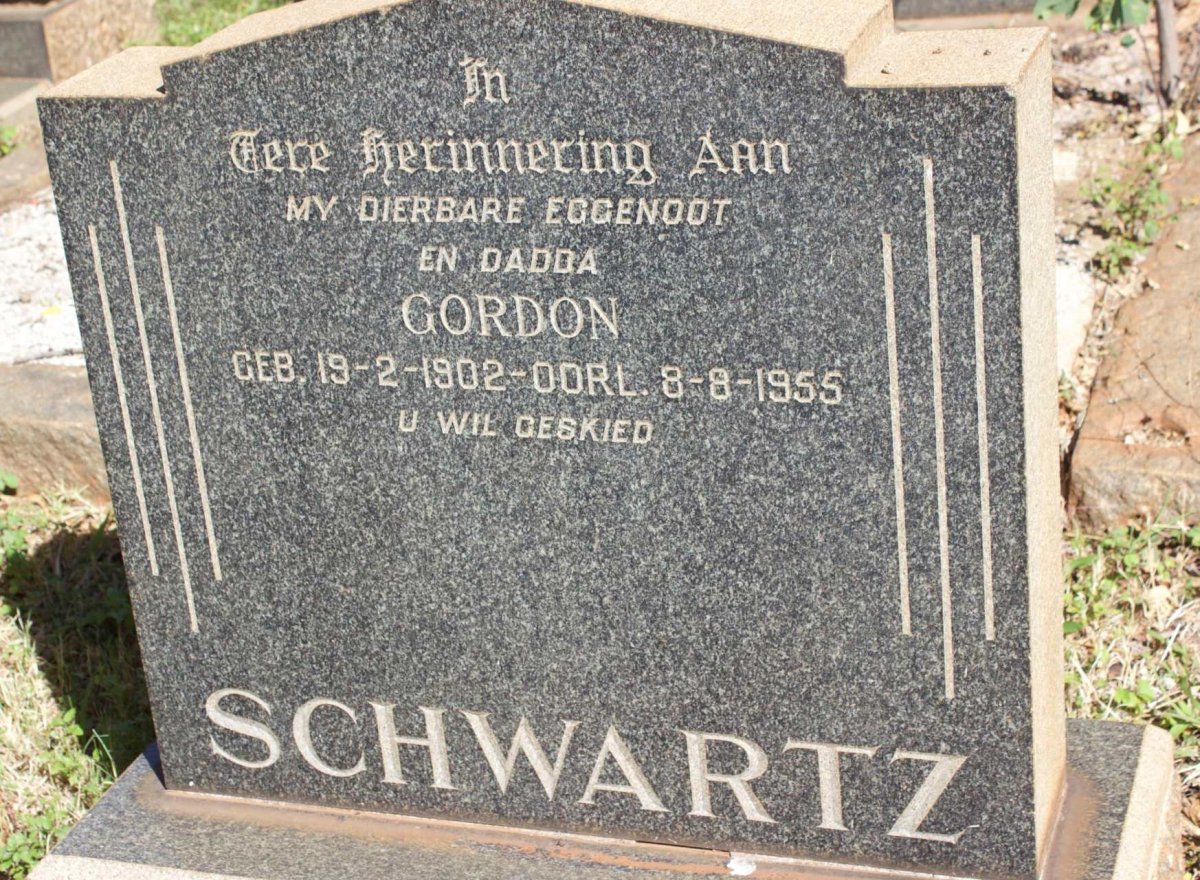 SCHWARTZ Gordon 1902-1955