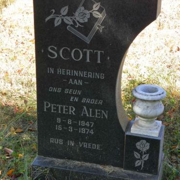 SCOTT Peter Alen 1947-1974